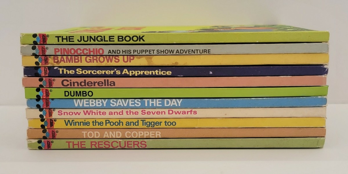 Walt Disney's Wonderful World of Reading Lot of (11) Vintage Books
