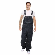Men Pro Denim Dungarees Bib and Brace Heavy Duty Overall Workwear Trousers