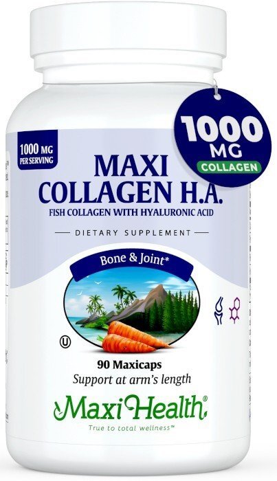 Maxi-Health Collagen H.A. 1000 мг, 90 капсул