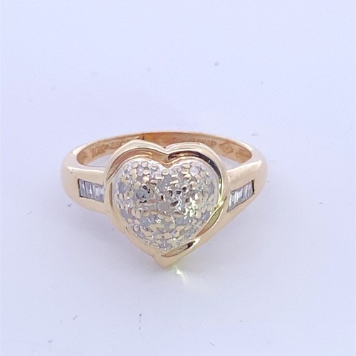 Lady's Diamond Fashion Ring 17 Diamonds .17 Carat T.W. 10K Yellow Go (MI1068225) - Picture 3 of 6