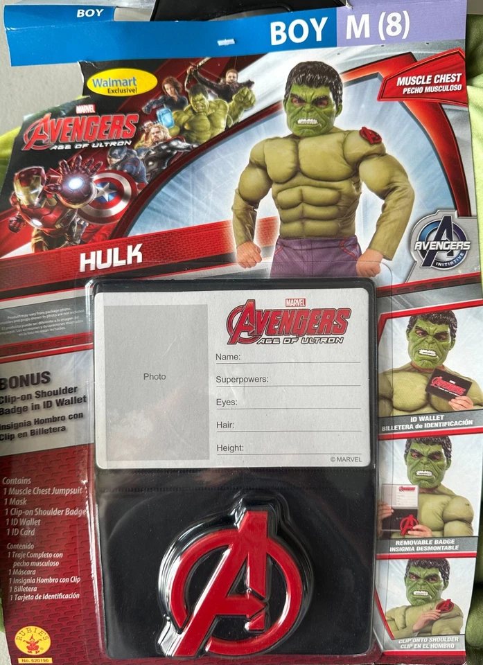 Vengadores Hulk Thor Iron Man Disfraz Muscular Marvel Disney Rubíes Walmart BONO  Foto 4 de 4
