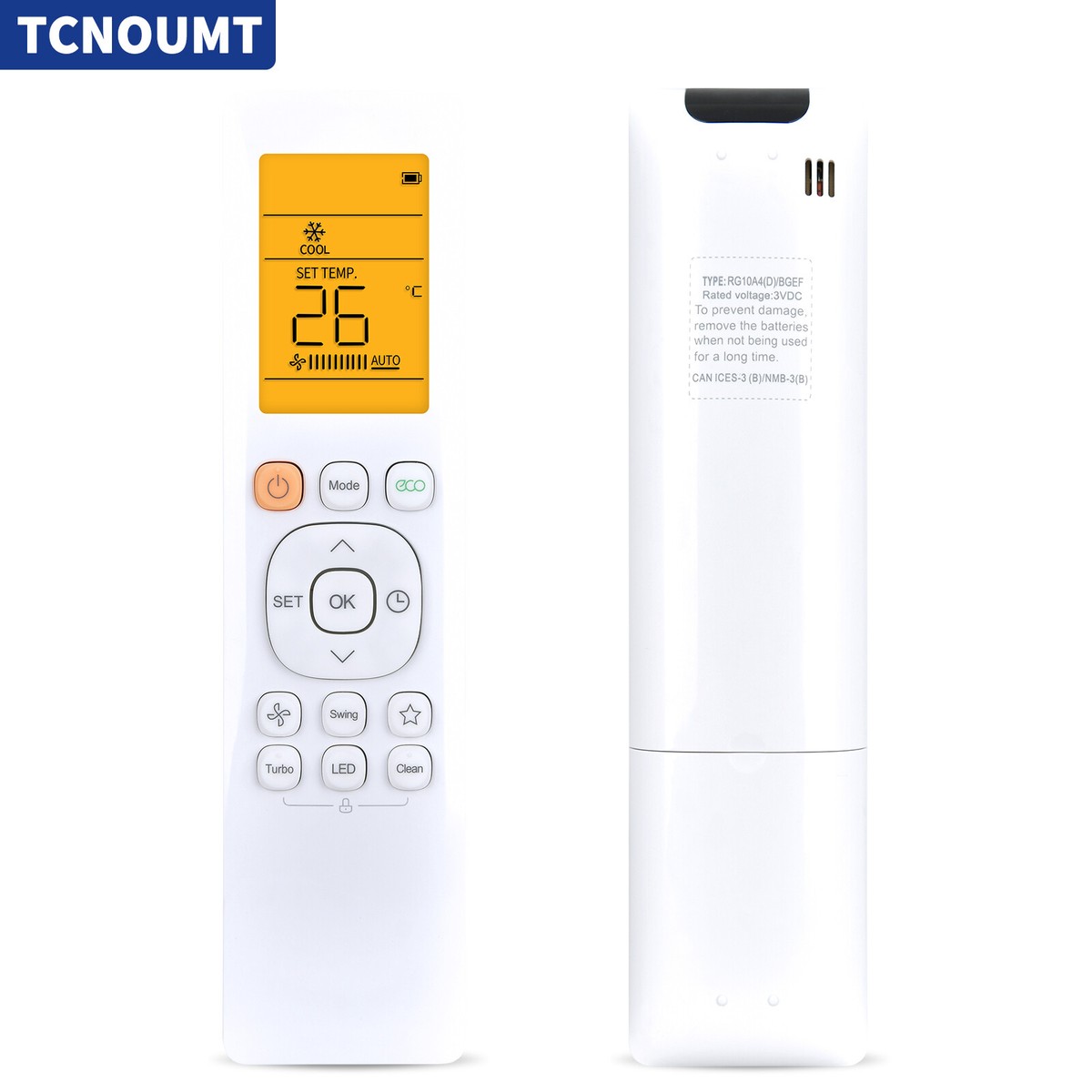 Ac Remote Control Pioneer Mini Split Turbo Mode Replacement Remote