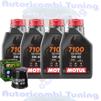Wartungsset Öl Motul 7100 5W40 Für Yamaha XV1700 AM Road Star 2004-2007