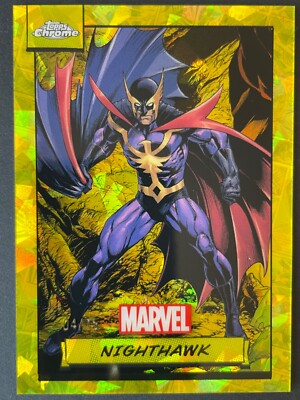 2024 Topps Marvel Chrome Sapphire Nighthawk Orange Refractor 04/75