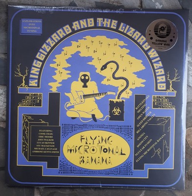 KING GIZZARD & THE LIZARD WIZARD FLYING MICROTONAL BANANA  YELLOW WAX LP AUS/NZ 