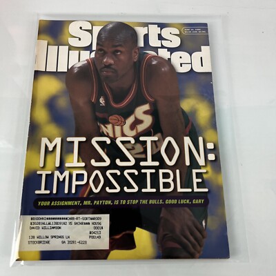 Sports Illustrated June 10, Gary Payton, Supersonics v Bulls NBA  Finals