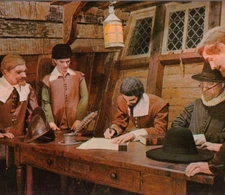 Mayflower II Exhibit, Plimoth Plantation, Plymouth, MA Vintage Postcard Unposted