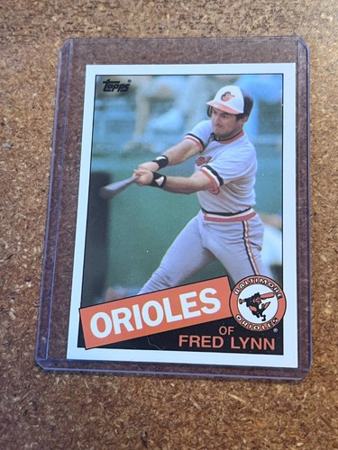 Fred Lynn #77T 1985 Topps Traded Tiffany card