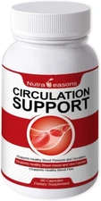 Circulation Support, 7-in-1 Blood Pressure Support w/VIT C, E, K2, Ginko Bilboa,