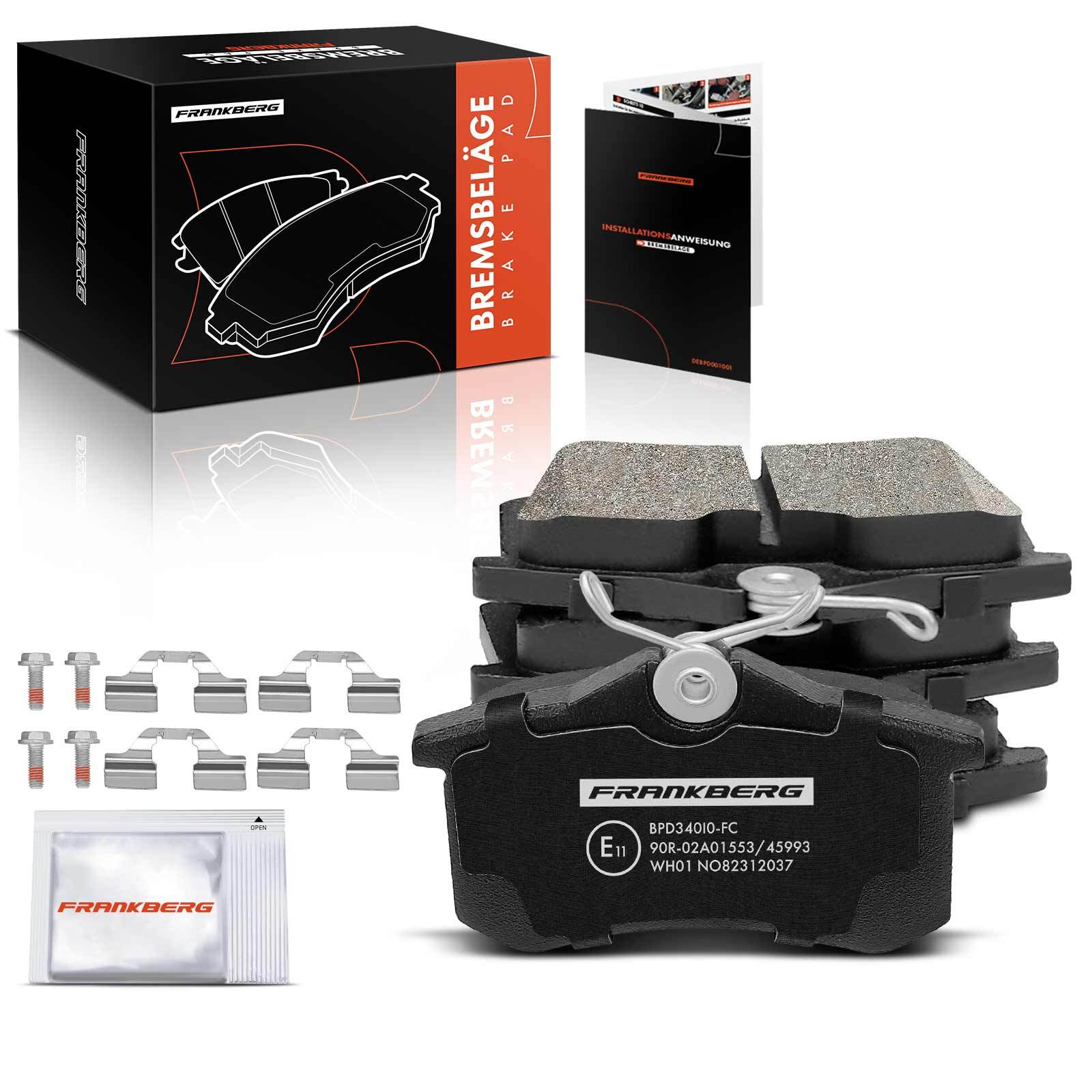 FRANKBERG Rear Brake Pads Set for Renault Megane III B3 BZ0/1 III DZ0/1 IV New