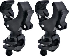 2Pcs Bike Flashlight Mount Holder 90º Rotation Adjustable Bicycle Light Stand