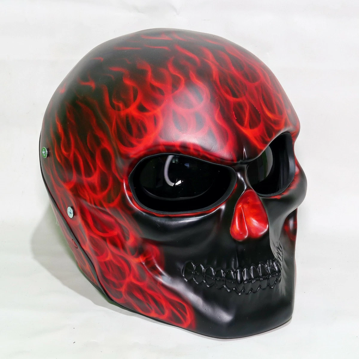 Casco de moto calavera hot sale