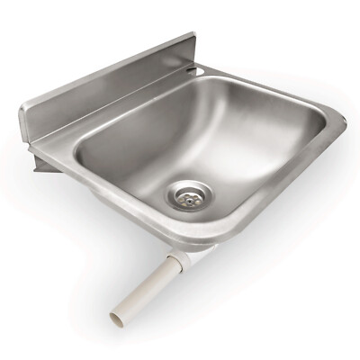Handwaschbecken Waschbecken Edelstahl CNS Becken zur Wandmontage Spültechnik