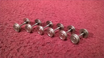 HO MEHANO 12-WHEEL TENDER TRUCK PARTS - WHEEL/AXLE SET