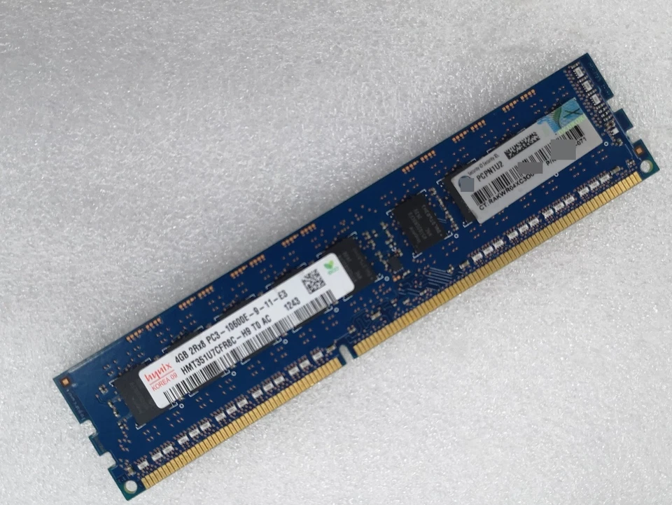 Hynix hyundai 4GB DDR3 1333MHz ECC  UDIMM  RAM 2Rx8 PC3-10600E 1.5v 240pin - Image 3 of 4