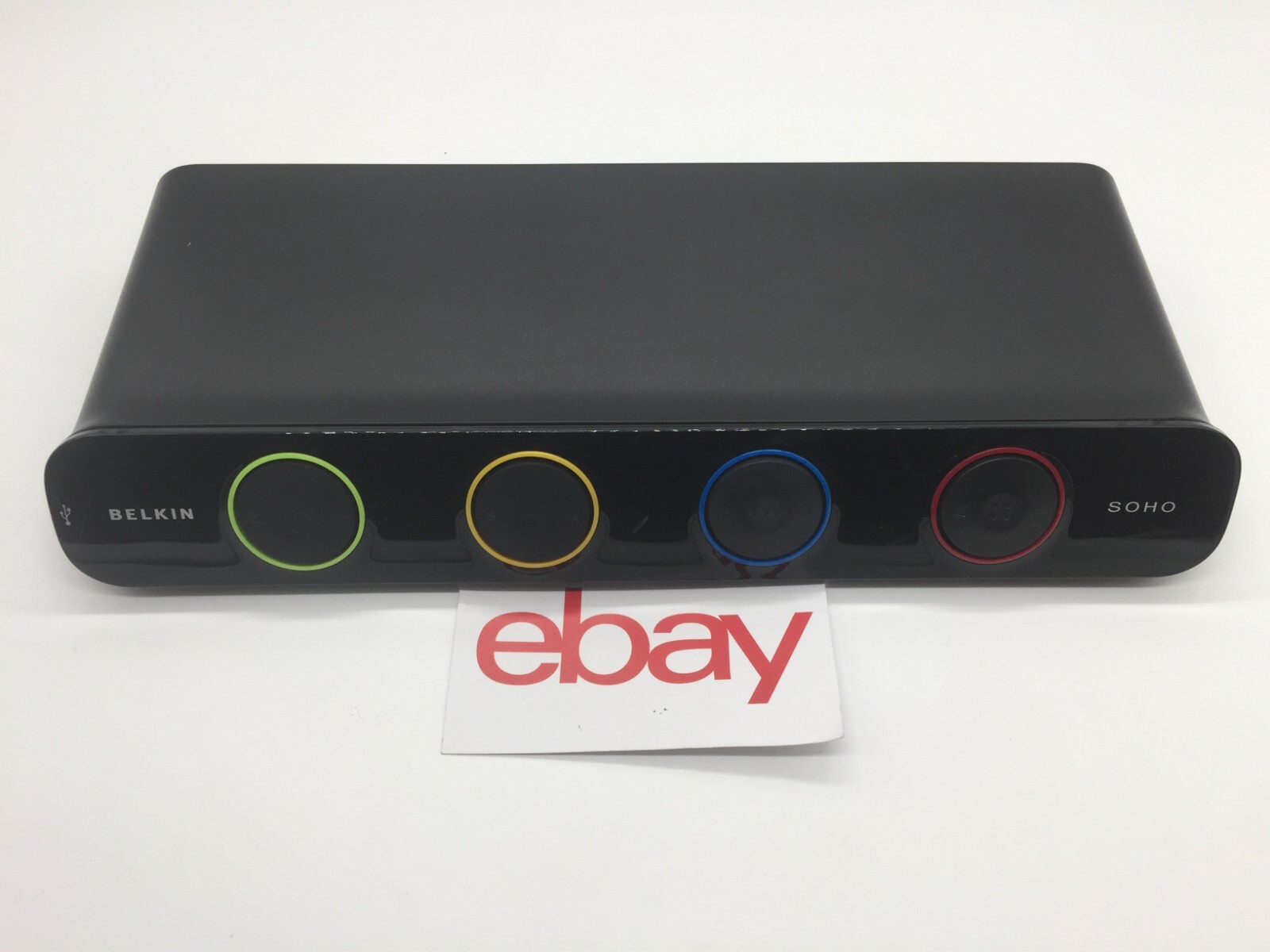 Belkin OmniView SOHO KVM Switch with Audio F1DS104L UNIT ONLY FREE S/H