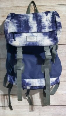 Hooey Topper Backpack Laptop Bag Blue White Hydro Pockets Adj Straps Durable