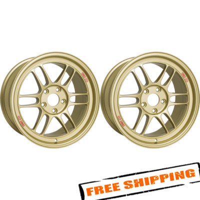 Enkei 3797906535GG Set of 2 17x9 5x114.3 35mm 73mm RPF1 Gold Wheels