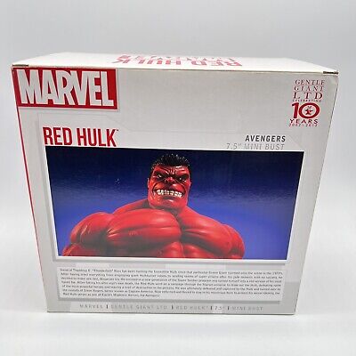 Marvel Red Hulk Bust Figure Gentle Giant Limited Edition 586 Marvel Red Hulk Bust Figure Gentle Giant Limited Edition 586