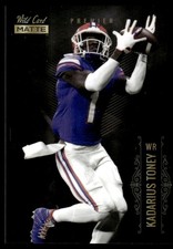 Kadarius Toney 2021 Wild Card Matte White #MBC-28 Black Florida Football