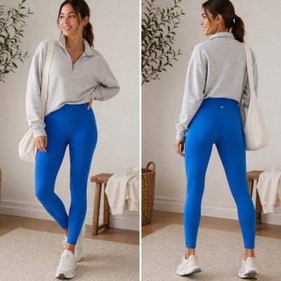 Athleta Elation Ultra High Rise Leggings S Tall S/T Ultramarine Powervita NWT