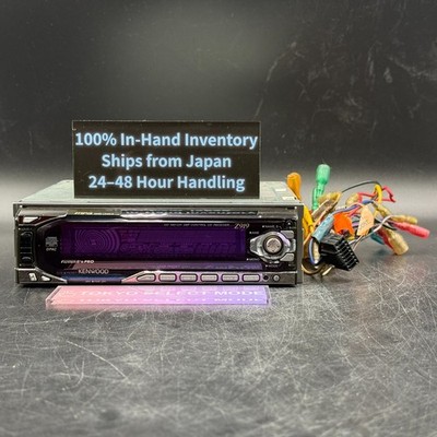 KENWOOD Z919 1DIN Car Audio CD Player JDM Spectrum Analyzer Tested