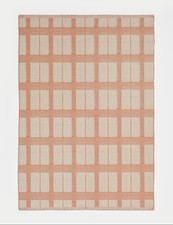 M&S Home Indoor/Outdoor Polyester Rug Pink Mix Checked Size L 160 x 200 cm New