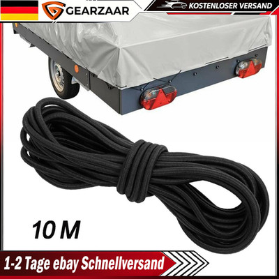 10 Meter Gummiseil Expanderseil 8mm Anhänger Planenschnur Plane Seil Sicherung