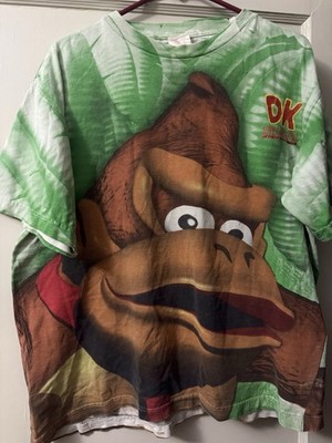 Nintendo Donkey Kong Country T-Shirt Vintage 1995 SNES All-Over Print OSFA