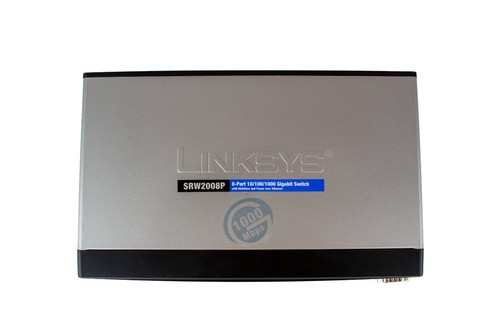 Linksys SRW2008P 8-port 10/100/1000 Gigabit Switch with WebView and PoE Used - Picture 7 of 10