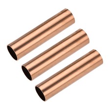Copper Round Tube 25mm OD 1mm Wall Thickness 100mm Length Pipe Tubing 3 Pcs