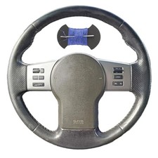 Leather Steering Wheel Wrap Car Steering Case Stitch Steering Wheel Cover Fit...