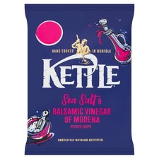 12 Pack Kettle Sea Salt & Balsamic Vinegar of Modena Potato Chips 80g x12
