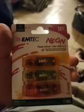EMTEC USB 2.0 C410 NEON 16GB 3-Package Flash Drive