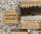 Set of ~Wooden Coffee Tea Cocoa Bar Kitchen Signs~ — photo 2