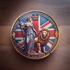 1oz Brittana Rules The Waves Colorized .999 Copper Round (Mintage 50,000)