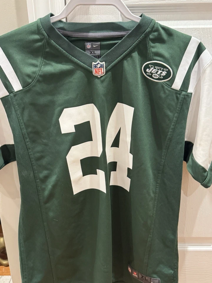 Футболка New York Jets Darrelle Revis No24 NFL Nike On Field размер XL молодежная - Изображение 2 из 4
