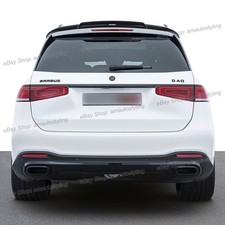 Black Exhaust Muffler End Tailpipe Tip Covers For Mercedes Glc Gle Gls 2020-2025 Black Exhaust Muffler End Tailpipe Tip Covers For Mercedes Glc Gle Gls 2020-2025