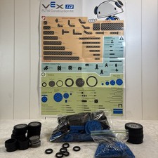 VEX IQ Robotics Lot PLTW Construction Kit Gears, Wheels  Cables Nearly Complete