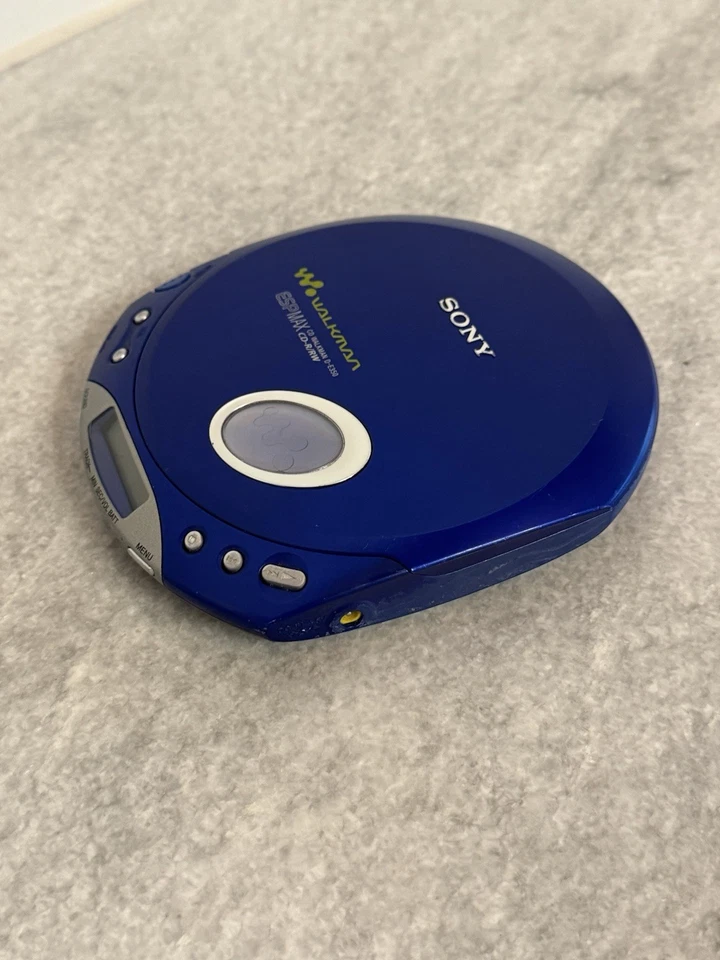 2000s Sony Walkman D-E350 ESP MAX Blue Portable CD Player - Working! - Image 3 of 4