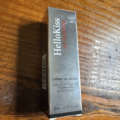HelloKiss Lip Glow Oil Cherry Oil Infused CLEAR GLOSS AWAKENING #06 - 0.27 Fl Oz