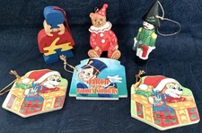 Vintage Toy Childrens Book Themed Ornaments Schmid Bear Silvestri Toy Soldier