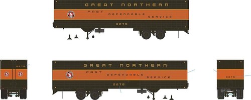 Furgoneta Rapido Trains 403041 HO Great Northern 40' Fruehauf acanalada volumen lateral #G279 | Zustand: New