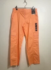 Art Class Melon Color Cotton Blend Stretchy Cargo Pants, Girls Size 14