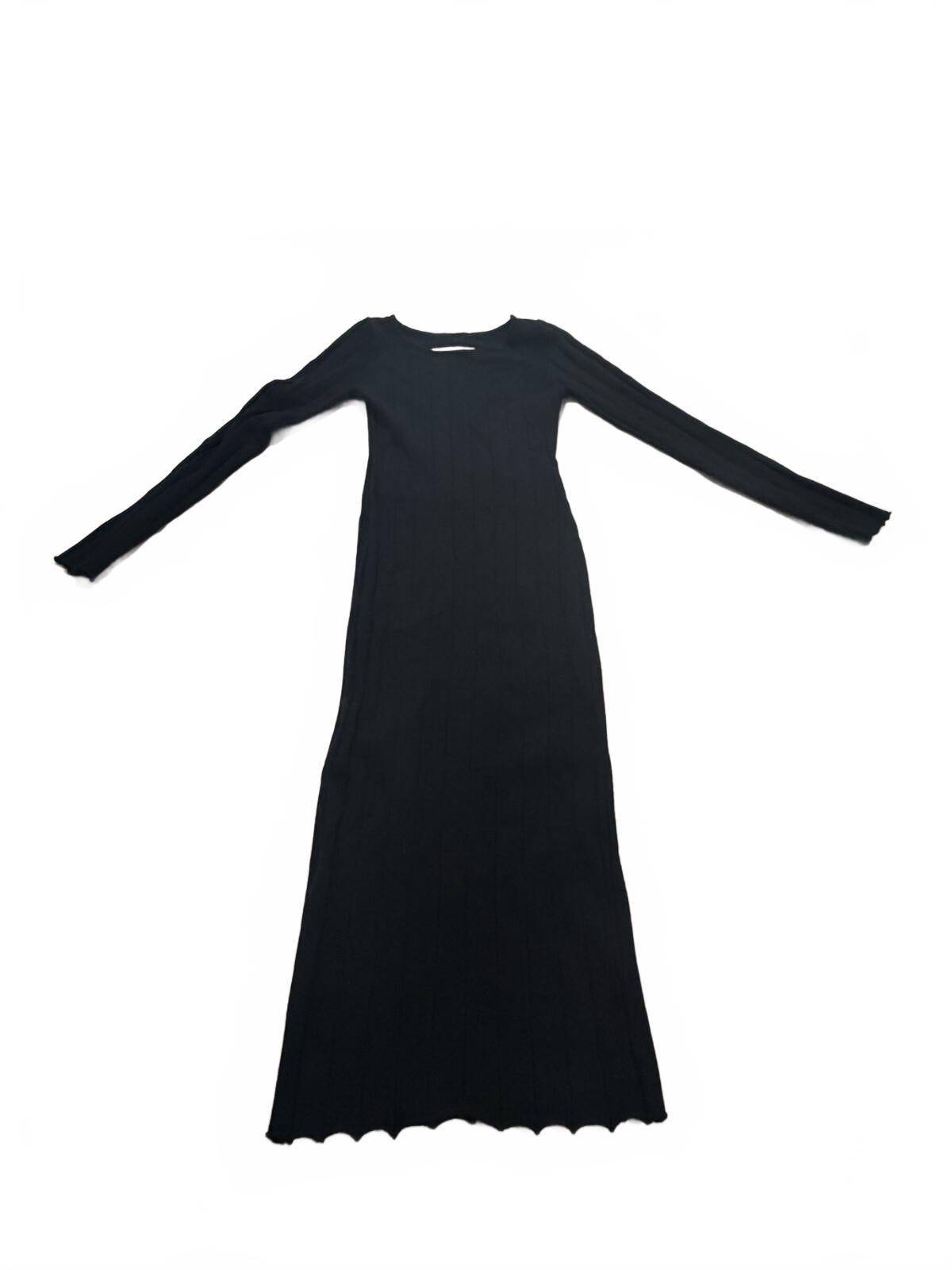 Hera Collection Black Long Sleeve Maxi Dress Size L
