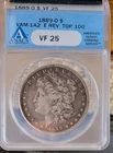 1889-O Morgan dollar ANACS VF35   VAM 1a2  reverse Clashed E Top100