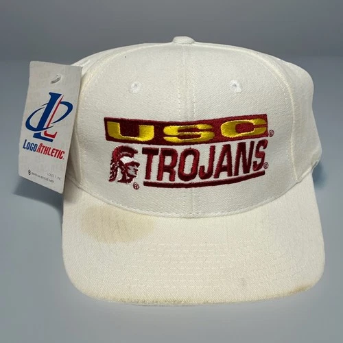Vintage 90s USC Trojans SnapBack Hat