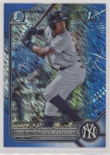 2022 Bowman Chrome Prospects Blue Shimmer Refractor 135/150 Fidel Montero rp9