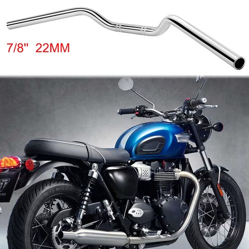 For Triumph Bonneville T120 Motorcycle 7/8" 22mm Handlebars Drag Bars Chrom