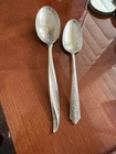 Lot of 2 Vintage 925  Sterling Silver  International & Wallace Spoons  117 Grams
